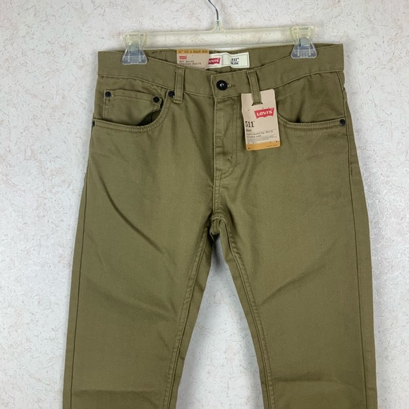 Levi’s boys olive green slim fit jeans fall - Picture 3 of 8